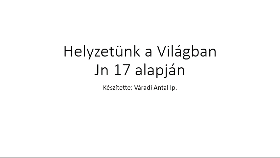 Jézus és a Világ